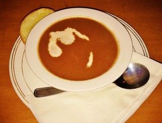 Cream of beet Soup at brioche urban baking & catering.jpg